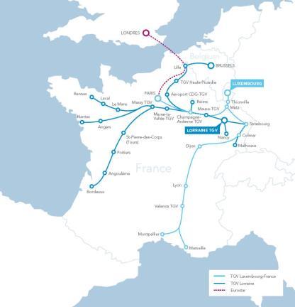 TGV GRENSVERKEER VERBINDING TUSSEN FRANKRIJK &