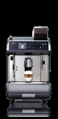 apparaat Simultane productie van koffie/melk, warmwater en stoom Mogelijkheid om eerst de melk dan de koffie te verdelen, of omgekeerd, of melk en koffie tegelijkertijd (High Speed Cappuccino) Apart