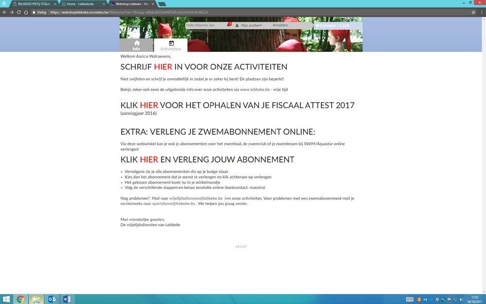 Kies de optie ophalen fiscaal attest 5.