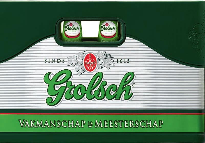 UPER CTIE! MAX. 4 STUKS PER KLANT Grolsch bier krat 16/24 flesjes à 300/450 ml 15. 49 9.