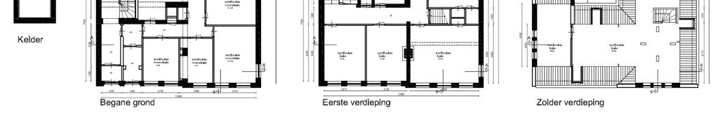 P a g i n a 3 Plattegronden bestaande toestand Amsterdamsestraatweg 10 Bestaande toestand een horeca/logies gelegen in