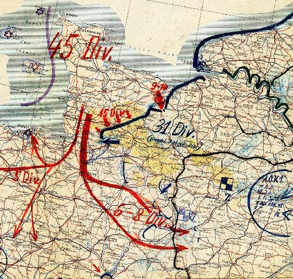 Kaart 8 augustus 1944 GE