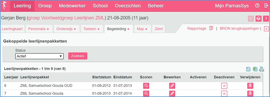 4. Onderstaand scherm wordt dan zichtbaar. 5. Rechts bovenaan zie je pijltjes en een stapel papieren.