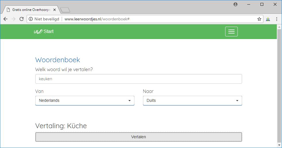 Woordenboek Leerwoordjes.