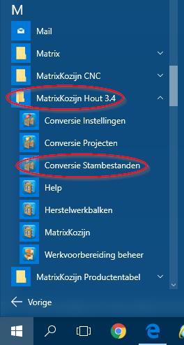 Nu wordt de conversie van de bestanden voor het Onderhoud, de Bibliotheek en de Werkvoorbereiding van versie 3.2 naar versie 3.4 en dan naar3.5 (van 3.2 naar 3.5 moet via tussenstap 3.4) beschreven.