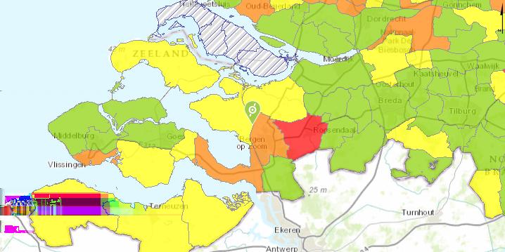 GEMEENTELIJKE BELASTINGEN - OZB Schaal 1:718,816 In de gemeente Tholen bedraagt de belasting in 2014 voor een gemiddeld gezin: 769 Euro per jaar.