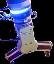 Voor het instellen van het licht en geluid is er de de URCaps plug-in. Hiermee definieert de gebruiker het type licht en/of geluid dat nodig is tijdens de uitvoering van het programma van de cobot.
