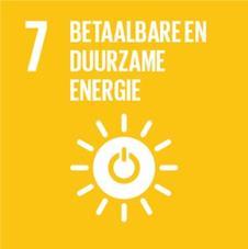 5.3. Pijler 3: Welvaart Doelstelling 7: Betaalbare en duurzame energie Verzeker toegang tot betaalbare, betrouwbare, duurzame en moderne energie voor iedereen De subdoelstellingen hebben betrekking