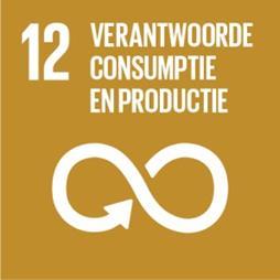 Doelstelling 12: Verantwoorde consumptie en productie Verzeker duurzame consumptie- en productiepatronen. De subdoelstellingen hebben betrekking op: 12.1 duurzame consumptie- en productiepatronen 12.