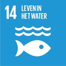 Doelstelling 14: Leven in het water Behoud en maak duurzaam gebruik van oceanen, zeeën en mariene hulpbronnen. De subdoelstellingen hebben betrekking op: 14.1 zeevervuiling 14.