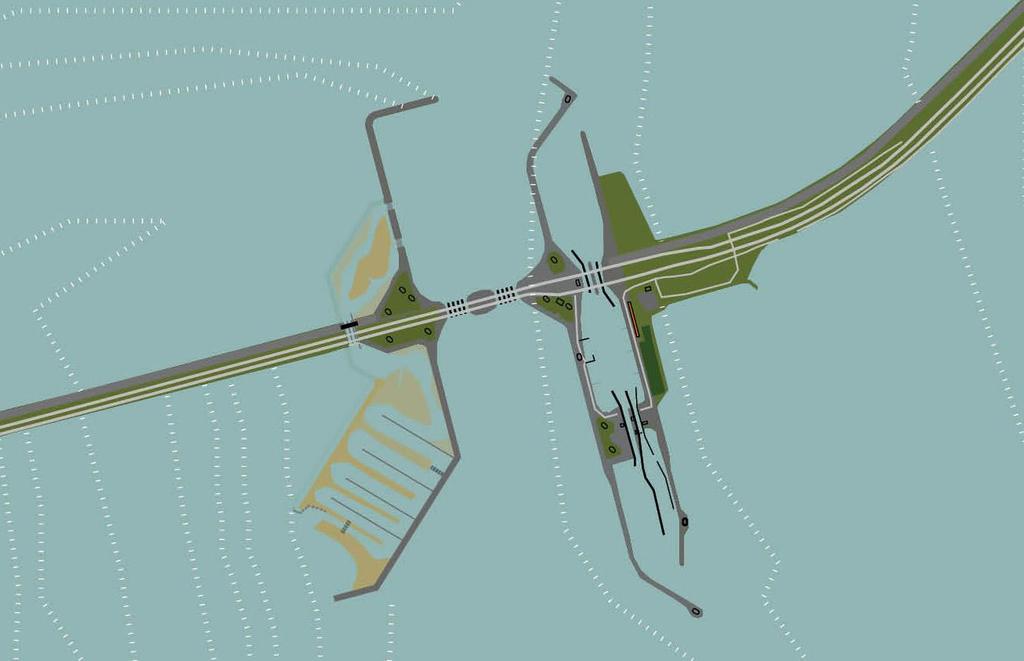 Oplegnotitie Eisen Ruimtelijke kwaliteit - Contrast natuurlijk versus technisch Het ontwerp voor de vismigratierivier stoelt op het onderscheid maken tussen de oorspronkelijke onderdelen, die een