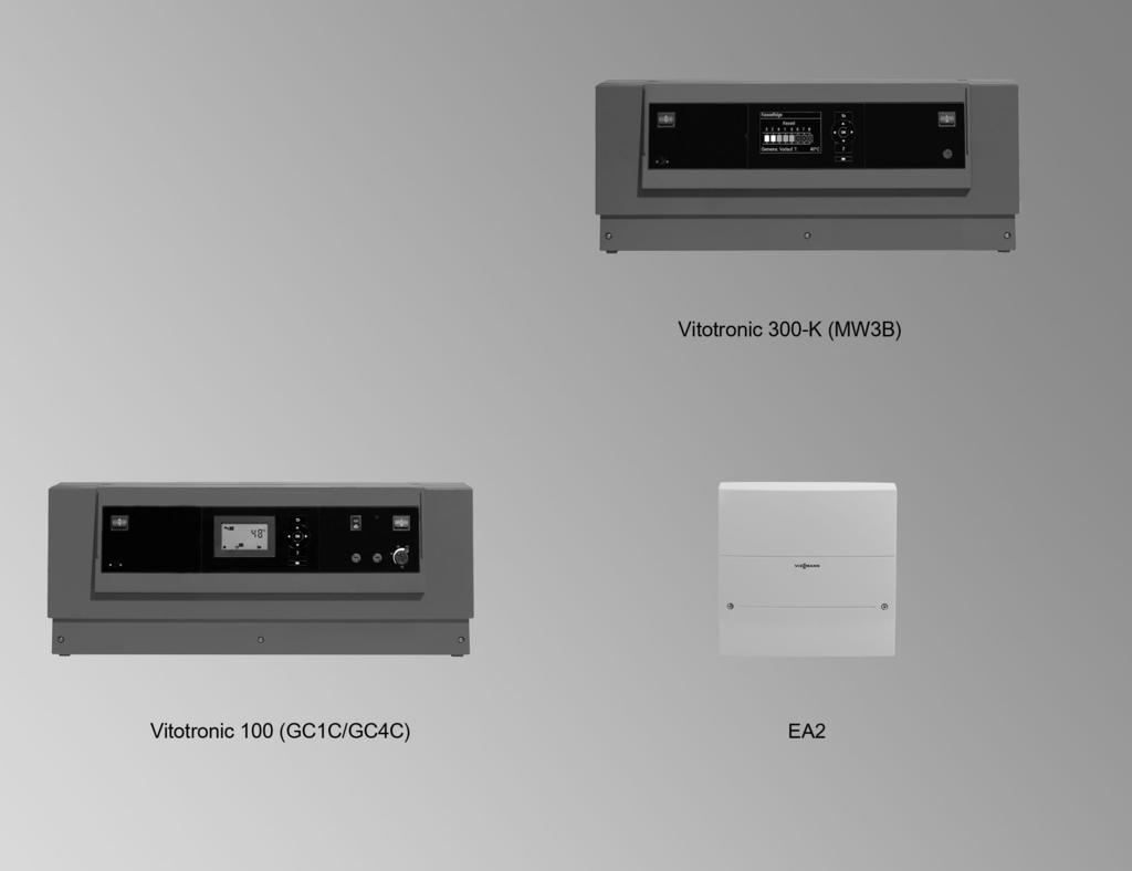 VIESMANN VITOTRONIC Cascade- en ketelcircuitregelingen voor bivalente verwarmingsinstallaties Ontwerphandleiding VITOTRONIC 300-K type MW3B Weersafhankelijke cascaderegeling Voor de werking van