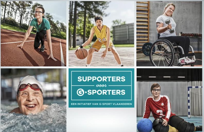 G-FINANCIERING G-sport Vlaanderen Supporters voor G-sporters - Sensibiliserings campagne - Foundation die geld inzamelt ter