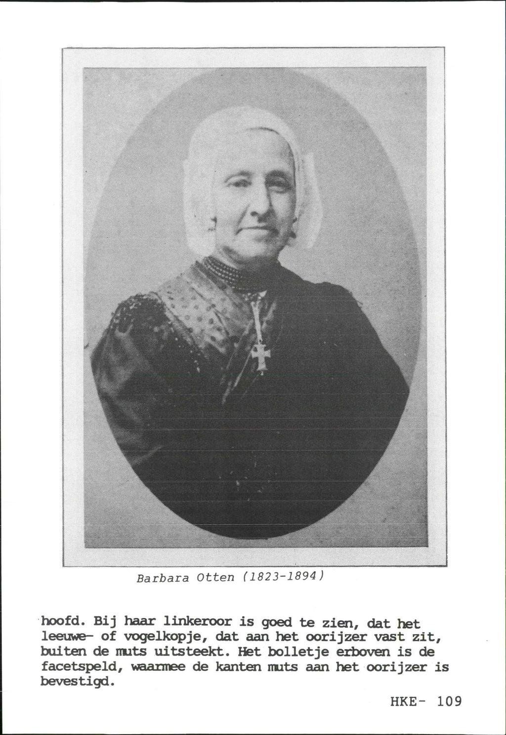 Barbara Otten (1823-1894) hoofd.