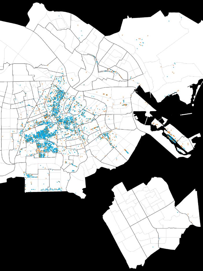 Amsterdam telt de meeste miljoenenwoningen Onderstaande figuur toont de locatie van de 8.