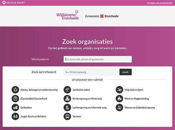 4. Sociale kaart Er zijn veel activiteiten en voorzieningen in Enschede die je kunnen helpen bij jouw ondersteuningsvraag en die vrij toegankelijk zijn.