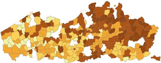 verkeer (44%) & zwerfvuil (35%) wekken bij de inwoners het meeste ergernis op. Stedelingen geven frequenter aan last te hebben van buurtproblemen.