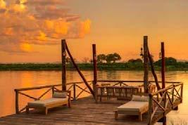 afstand ligt van het Lower Zambezi National Park, bij het Chiawa Game Reserve. Om het national park te bereiken gaat een boottocht van ruim 1,5 uur aan vooraf.