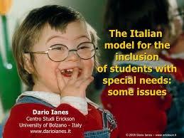 1. Italië (99,5%) 1992: inclusie is basisprincipe van elke vorm van dienstverlening Organisatie Functionele diagnose