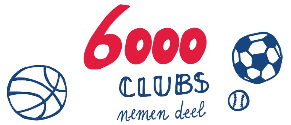 6.000 clubs doen jaarlijks mee Ieder jaar gebruiken 6.