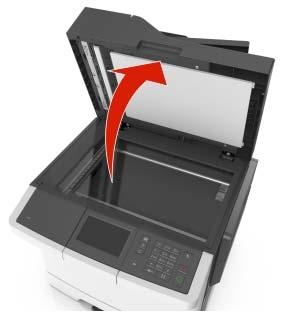 Printer onderhouden 205 De glasplaat reinigen Reinig de glasplaat als er problemen zijn met de afdrukkwaliteit, bijvoorbeeld
