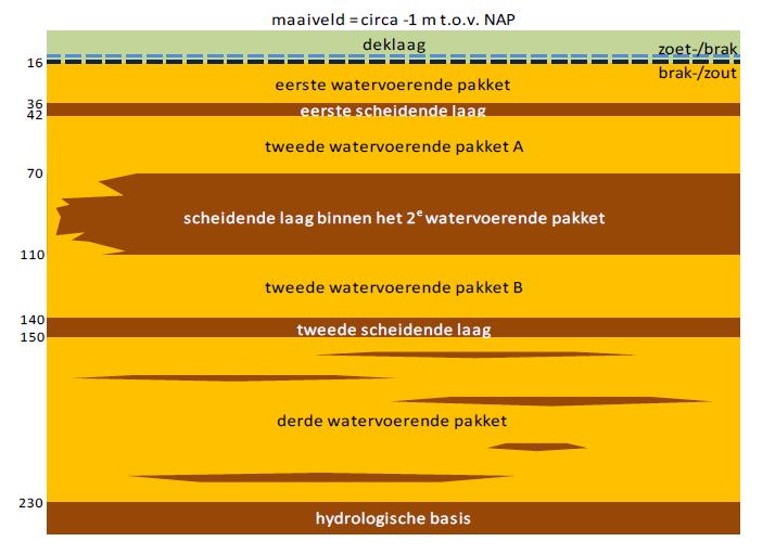 4.1.1 Bodemgeschiktheid open systemen De bodemopbouw in de directe omgeving van Nieuw Delft is beschreven op basis van de volgende gegevens: Grondwaterkaart van Nederland Regionaal Geohydrologisch