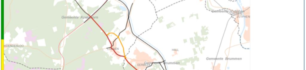 2.3 Variant 1a Variant 1 betreft een opwaardering van het huidig tracé. Voor het gedeelte bij Laag#Soeren geldt dat hier een nieuw tracé wordt gekozen.