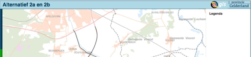 2.4 Variant 2a en 2b Variant 2 betreft voor het gedeelte ten noorden van Eerbeek, richting Apeldoorn, een opwaardering van het huidig tracé, gelijk aan in variant 1.