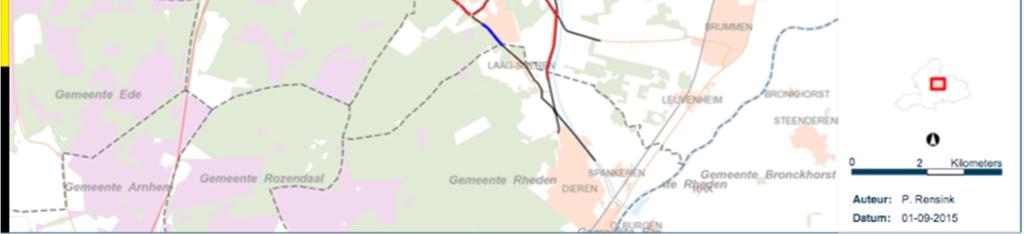 2.5 Variant 3a In variant 3a is voor de noordelijke en zuidelijke ontsluiting van Eerbeek gekozen voor de route langs het Apeldoorns kanaal.