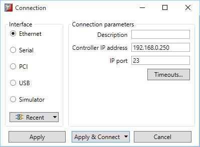 PC kan een ethernet verbinding worden opgezet