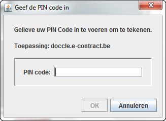 Geef de PIN-code in Klik op OK Een