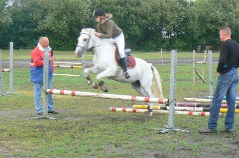 lieten onder leiding van Jan Vrieling (ja, de vader van) zien hoe hoog die pony s kunnen springen.