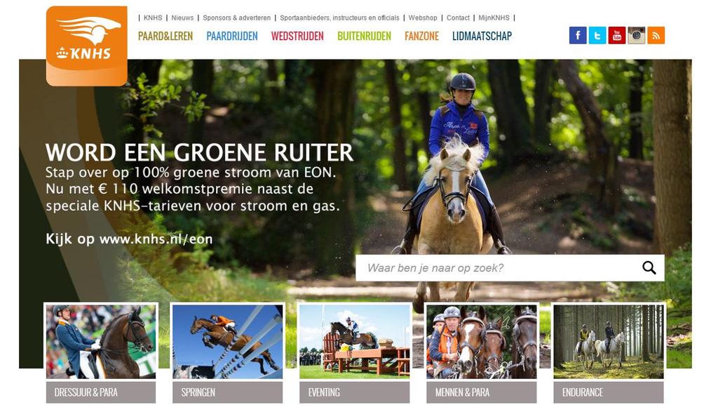 Online advertising knhs.nl Met 100.000 unieke bezoekers per maand is knhs.nl een van de grootste platforms in de paardensector.