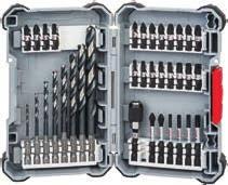 T15-T20 (2x), T25-T30 Box L - 35-delige universeelborenen schroefbitset