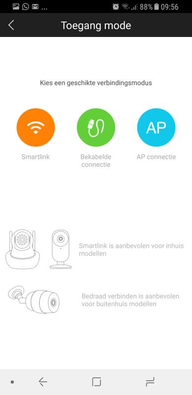 via de netwerkkabel verbonden is Download de app: DIY Smart Open