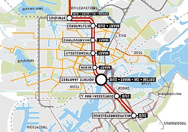 Uitvoeringsrisico s van de bouwkuipwanden onder Amsterdam CS Hoofdstuk 1 Inleiding Dwars door het hart van Amsterdam wordt er een nieuwe metrolijn aangelegd in de komende jaren: de Noord/Zuidlijn.