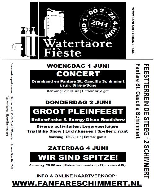 Nr. 123 April 2011 1 Fanfare St. Caecilia Schimmert Fanfare-info Voor de gehele fanfare-familie.
