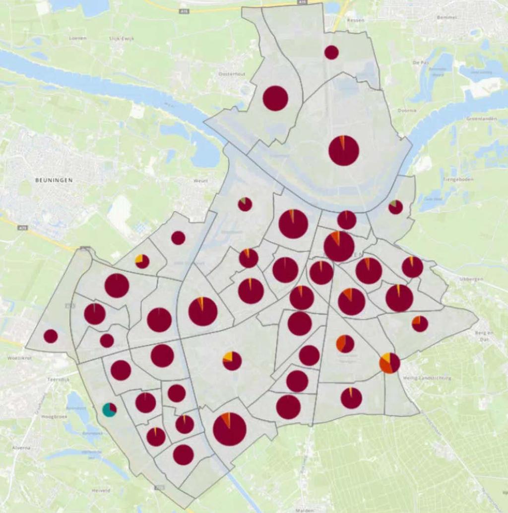 2.5 Verschillende woningtypes In Nijmegen zijn bijna 83.000 woon-verblijfsobjecten (2015) die kunnen worden opgedeeld in 10 woningtypes.