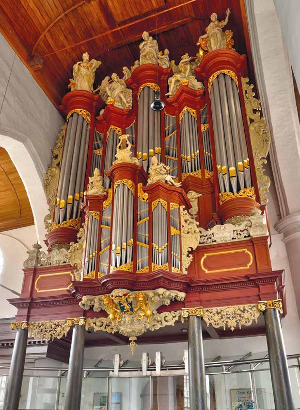 Het wereldberoemde Christian Müller-orgel uit 1727 in de Grote of Jacobijnerkerk te Leeuwarden. Dit orgel staat centraal in de activiteiten van dit jaar.