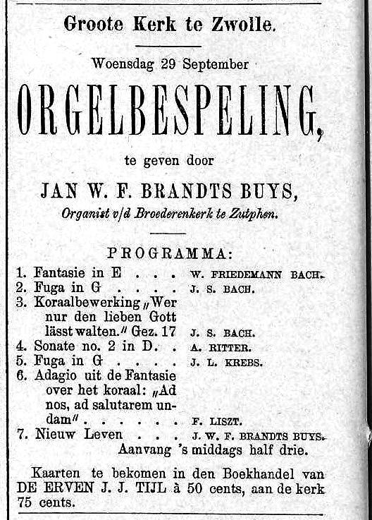 pagina 20 Friese Orgelkrant 2018 Leven / Neues Leben opus 4. Het werk valt in de categorie vrije orgelfantasieën en heeft een ABA-vorm.