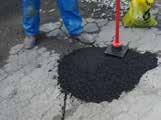 van putten in asfaltwegen Toepassing Tijdelijk herstellen of herprofileren van asfaltwegen met weinig