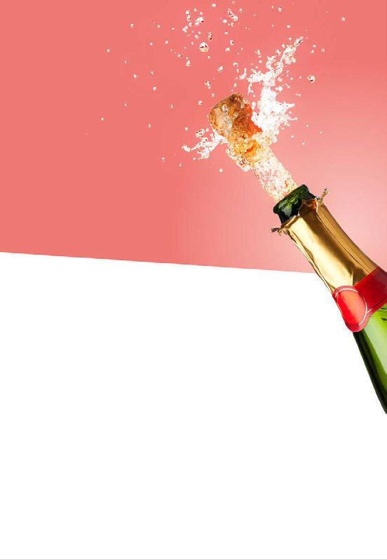 4 EEN FLESJE CHAMPAGNE OF WIJN GEOPEND OM DE START VAN 2018 TE VIEREN? De lege flessen gooit u in de glascontainer en de kurkstoppen brengt u naar het recyclagepark.