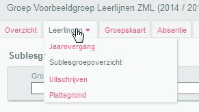 m. Overzicht sublesgroepen van alle leerlingen in de groep Wanneer je wil zien in welke sublesgroepen de