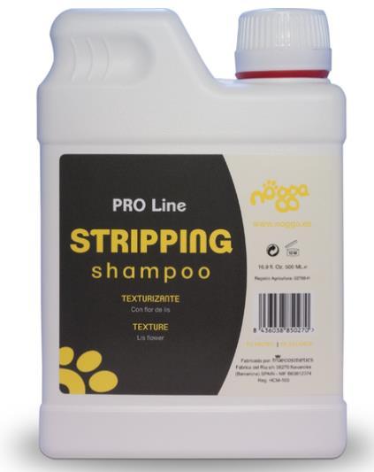 Stripping shampoo Texturizing shampoo speciaal ontworpen om te worden gebruikt na het strippen van rassen met een plukvacht.