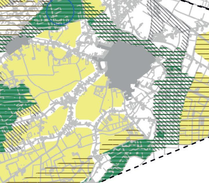 Locatie bedrijf Figuur 4: Locatie op Landschapsontwikkelingsbasiskaart Horst Deze kaart figuur 4, geeft een bevestiging van de vorige