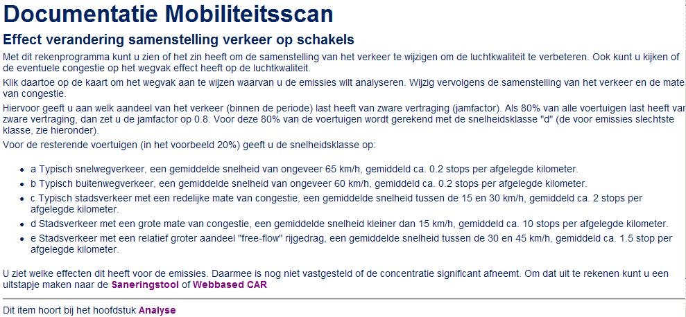 Figuur 4: Eeen veelgebruikte module in de analysefase is de Selected link. Door een schakel aan te wijzen berekent de scan welk verkeer hiervan gebruik wil maken.