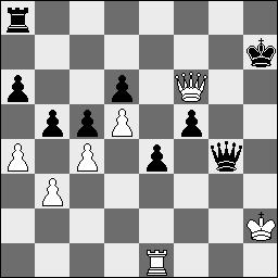 Willemsen 1-0 C. Treure -R.ten Bos ½ - ½ Wit : R. v.d. Plasche Zwart : Huibert Logmans 1.e4 d6 2.d4 Pf6 3.Pc3 c6 4.f4 Da5 5.Ld3 e5 6.Pf3 exd4 7.Pxd4 Db6 8.Le2 Le7 9.Tb1 c5 10.Pdb5 Pbd7 11.a4 O-O 12.