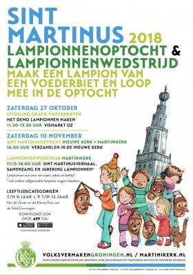 Eerste editie Lampionnenoptocht Volksvermaken organiseert voor het eerst een lampionnenoptocht op zaterdag 10 november om 16.00 uur vanaf de Nieuwe Kerk (Nieuwe Kerkhof 1) naar de Martinikerk.