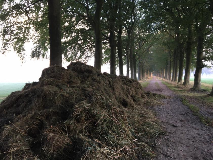 Huidige situatie Maaisel blijft liggen