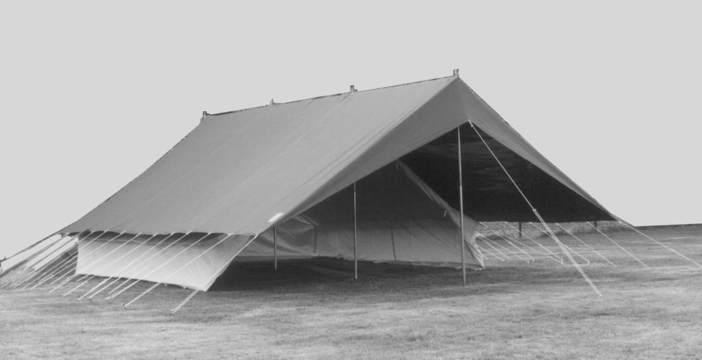445 dubbel-dak 975 dubbel-dak met 2m voorterras 1.345 Tent 6 m x 4 m binnen-tent 1.
